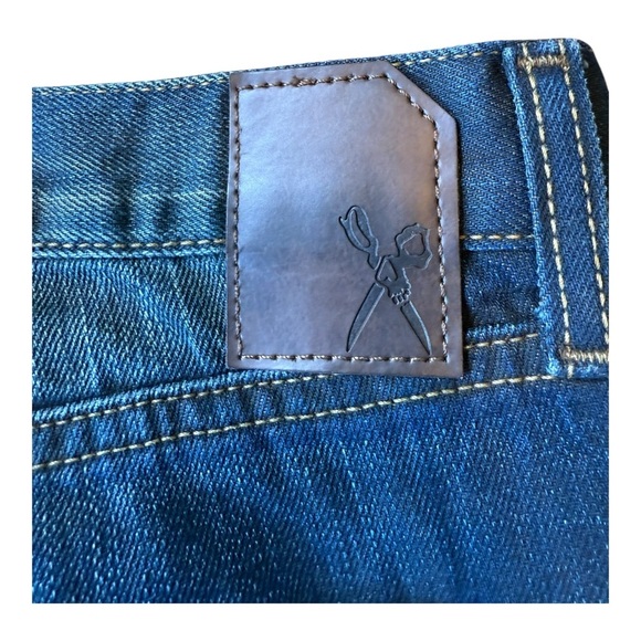 Marc Ecko Jeans Mens Boot 36X34 Cut N Sew Denim Boot Cut Thick Stitch - Picture 3 of 10